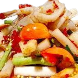 ตำไหลบัวกุ้งสด