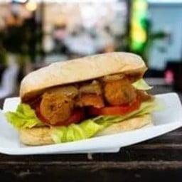 Vegan Thai Spicy Chorizo Sandwich แซนวิช วิเก้นใส้อั่วไทย