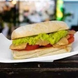 Vegan Chicken and Guacamole Sandwich แซนวิช วีเก้นไก่ และ กัวกาโมเล่
