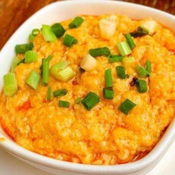 ข้าวไข่ข้นน้ำพริกเผา