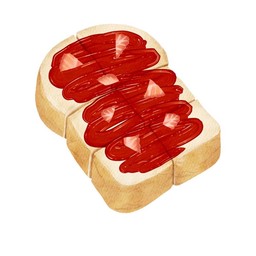 ขนมปังแยมสตอเบอรี่