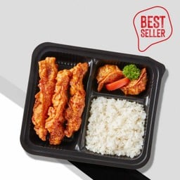 ชุดข้าวกล่องไก่บอนชอน ซอยการ์ลิค