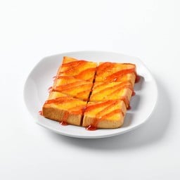 ขนมปังเนย+แยมสตอเบอรี่