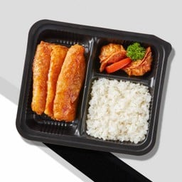 ชุดข้าวกล่องปลาทอดบอนชอน ซอย การ์ลิค