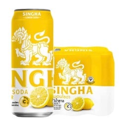 สิงห์เลม่อนโซดา (กป.เหลือง) 330 มล.