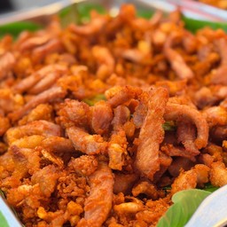 ข้าวเหนียว+หมูทอด