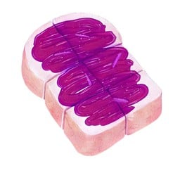 ขนมปังแยมบลูเบอร์รี่