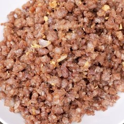 ข้าว หมูสับคั่วกระเทียม