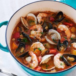 Fish Soup with Bread Crouton