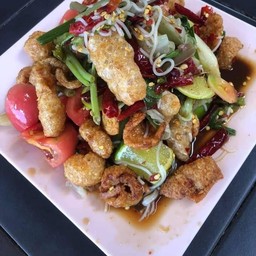 ตำซั่วแตงแคปหมู