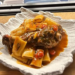 Paccheri with Whole Lamb Shank
