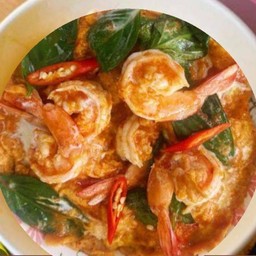 ข้าวห่อหมกไข่ข้น กุ้ง
