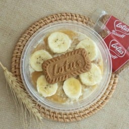 Banana Biscoff Caramel Overnight Oat (โอ๊ตมีล)