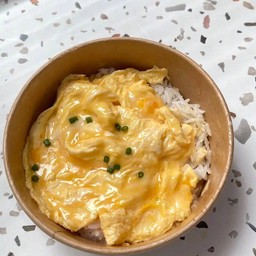 ข้าวไข่ข้น+ต้นหอม