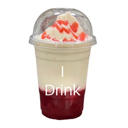 นมสดสตรอว์เบอร์รี่ปั่น