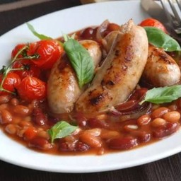 Italian Sausage with Beans Sauce