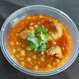 แกงไก่กับถั่ว