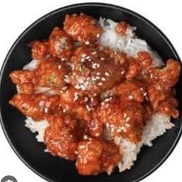 ข้าวไก่ป๊อปซอสหม่าล่า