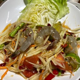 ตำกุ้งสด