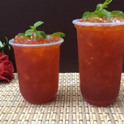 ชาสตอเบอร์รี่เย็น