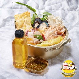 ต้มยำทะเลหม้อไฟ แถมน้ำสุ่มเย็นใจฟรี!!