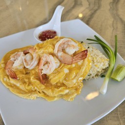 ข้าวผัดไข่ข้นกุ้ง
