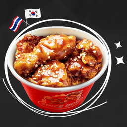 ข้าวไก่ทอดเกาหลีซอสน้ำปลา