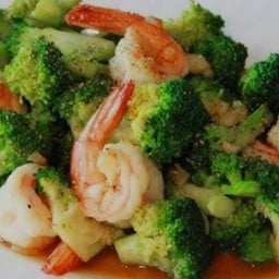 กุ้งผัดบรอกโคลี