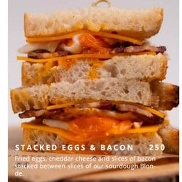 Stacked Eggs and Bacon