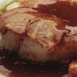 ข้าวหมูแดงล้วน สูตรกวางตุ้งโบราณ