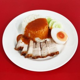 บุญเลิศบะหมี่เกี๊ยวหมูย่างซีอิ๊ว สาขา PTT Station ปตท.เวสต์วิลเลจ บางใหญ่ (น้ำมัน+EV) -