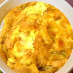 ข้าวไข่เจียว กุ้งสับ