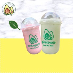 คู่หู อโวคาโดสมูทตี้ 1แก้ว +สตรอเบอรี่สมูทตี้ 1แก้ว