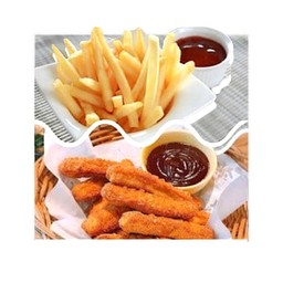 เฟรนฟราย1ชุด+ชิกเก้นสติ๊ก ไก่7ชิ้น