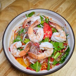 ยำวุ้นเส้นกุ้ง