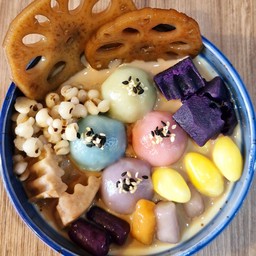 บัวลอย4สี ทรงเครื่องชานมไต้หวัน