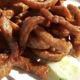 หมูแดดเดียวทอด