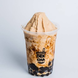 ชานมไต้หวันปั่น+ไข่มุกลาวา