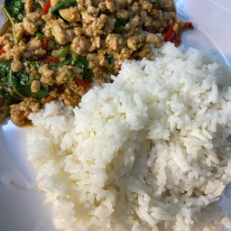 ข้าวราดกระเพราหมูสับ
