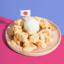 โทสต์โชคุปังคัสตาร์ดครีม+ไอศครีม