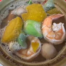 แกงเลียงกุ้งสด หม้อ