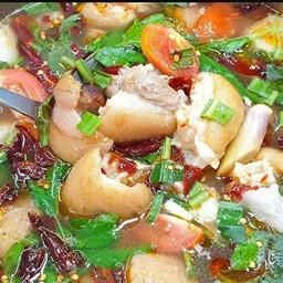 ต้มแซบขาหมู+ข้าวไข่เจียวหมูสับ