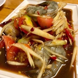 ตำกุ้งสด