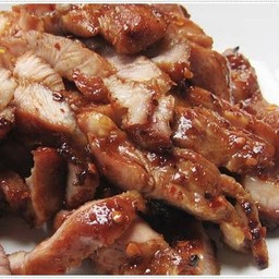 คอหมูย่าง Grilled pork neck