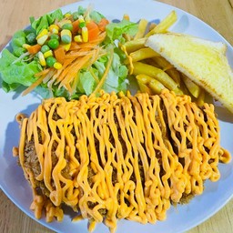 หมูทอดราดชีส