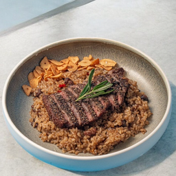 ข้าวผัดมันเนื้อหน้าเนื้อ