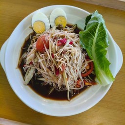ส้มตำซี่วปลาร้าไข่ต้ม