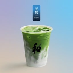 (iced) Non-dairy Pastel matcha (coconut water+pistachio)