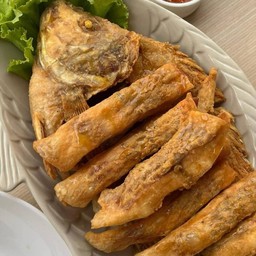 ปลาทับทิมทอด