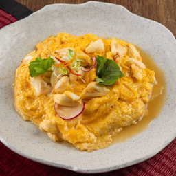 กะหล่ำปลีทอดน้ำปลาไข่ข้นปู